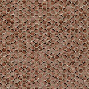 Gravity 30,4x30,7x0,3 Aluminium Hexagon Copper