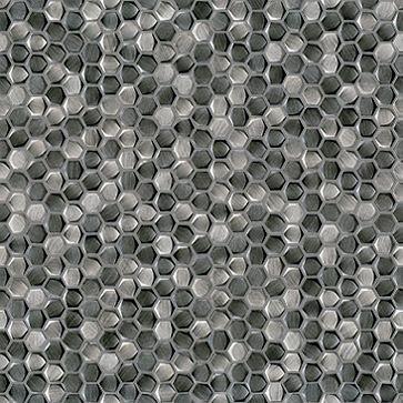 Gravity 30,4x30,7x0,3 Aluminium Hexagon Metal Titanium