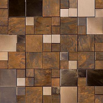 Metal 30,5x30,5x0,8 Bronze Mini 3D Cubes