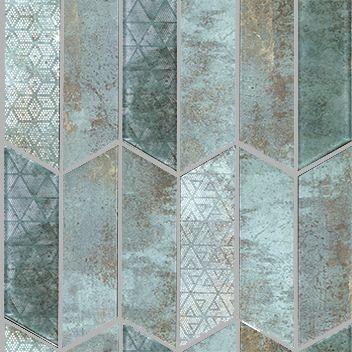 Rhomboid 29,8x29,8x0,8 Verdigris