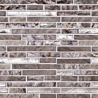 Treasures 29,4x30,4x0,8 Bronze Emperador Strip