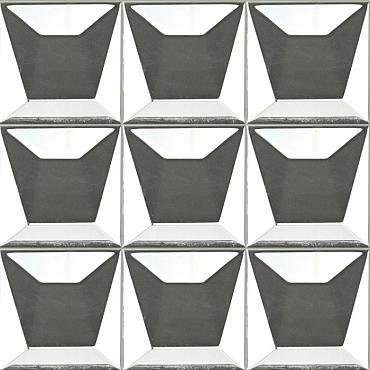 Faces 12,5x12,5x2,4 S4 Plata