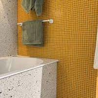 Amsterdam 32,2x32,2x0,4 Orange Soft Grain Glass Basic Serie Square
