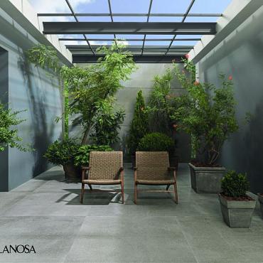 Bottega 44,3x44,3x0,94 Acero Matt