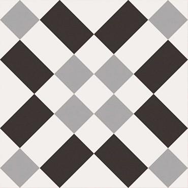 Patchy B&W 02 20x20x0,9 zwart