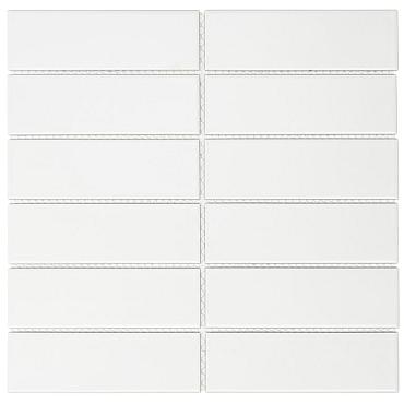 Barcelona 29,1x29,7x0,65 White Matt Porcelain Glazed Rectangle