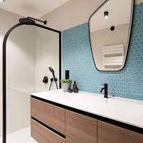 Valencia 27,8x32,5x0,5 Turquoise Matt Glass Recycled Hexagon