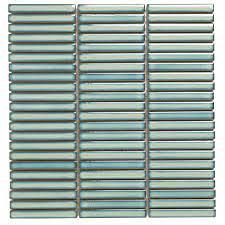 Sevilla 28,2x30,8x0,8 Light Green speckle Glossy Porcelain Glazed Mini Finger