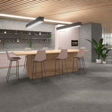 Kalksten 60x60x0,9 Smoke Mat