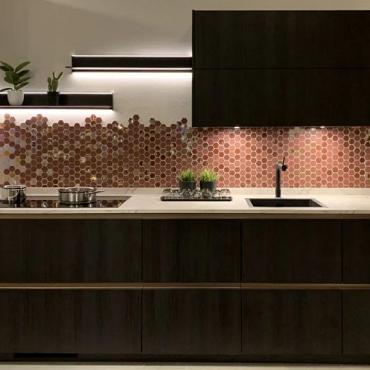 Valencia 27,8x32,5x0,5 Burgundy Matt + Glossy Glass Recycled Hexagon