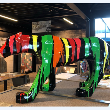 Beeld - Panter lopend = verkocht