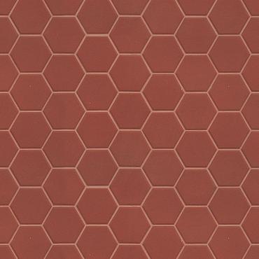 Hexa 31,6x31,6x0,4 cherry pie matt mosaico