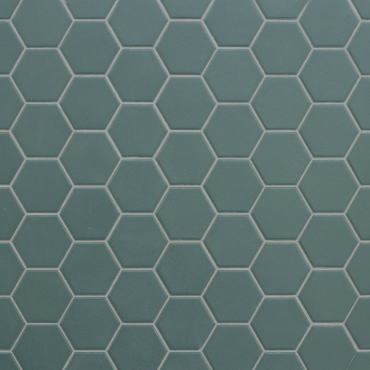 Hexa 31,6x31,6x0,4 green echo matt mosaico