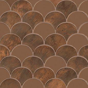 Drop 29,5x29,6x0,8 Copper Brushed