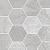 Antica 28,5x33,5x0,95 Bardiglio Grey Mat Ret Hexagon