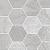 Antica 28,5x33,5x0,95 Bardiglio Grey Mat Ret Hexagon