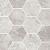 Antica 28,5x33,5x0,95 Grey Marble Mat Ret Hexagon