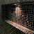 Amsterdam 32,2x32,2x0,4 Brown Golden Vein Glass Gold Serie Square