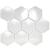 Barcelona 25,6x29,6x0,65 White Glossy Porcelain Glazed Hexagon