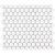 Barcelona 26x30x0,3 Extra White Glossy Porcelain Glazed Hexagon