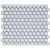 Barcelona 26x30x0,3 Soft Blue with Edge Glossy Porcelain Glazed Hexagon