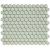 Barcelona 26x30x0,3 Soft Green with Edge Glossy Porcelain Glazed Hexagon