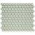 Barcelona 26x30x0,3 Soft Green with Edge Glossy Porcelain Glazed Hexagon