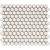 Barcelona 26x30x0,3 Soft White with edge Glossy Porcelain Glazed Hexagon