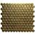 Barcelona 26x30x0,6 Gold Matt Metallic Porcelain Glazed Hexagon