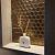 Barcelona 28,1x32,5x0,6 Bronze Metallic Porcelain Glazed Hexagon