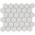 Barcelona 28,1x32,5x0,6 Extra White Glossy Porcelain Glazed Hexagon