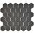 Barcelona 28,1x32,5x0,6 Grey Matt Porcelain Glazed Hexagon