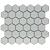 Barcelona 28,1x32,5x0,6 Light Grey Edge Glossy Porcelain Glazed Hexagon