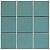 Kasba 29,7x29,7x0,65 Forest Green Glossy Porcelain Glazed Square