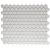 London 26x30x0,5 Super White R11 Porcelain Unglazed Hexagon