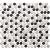 London 31,5x29,4x0,55 White, Grey, Black mix R11 Porcelain Unglazed Round