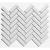 Paris 24,7x31,8x0,6 Extra White Glossy Porcelain Glazed Herringbone