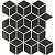 Paris 29,1x29,6x0,65 Black Glossy Porcelain Glazed Rectangle