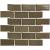 Paris 29,1x29,6x0,65 Brown grey Glossy Porcelain Glazed Rectangle