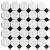 Paris 29,5x29,5x0,6 White and Black Matt + Glossy Porcelain Glazed Octagon