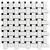 Paris 30x30x0,6 White and Black Matt Porcelain Glazed Basketweave
