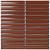 Sevilla 29,6x29,9x0,8 Terra Red Glossy Porcelain Glazed Finger