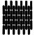 Sevilla 30x30x0,6 Black Matt Porcelain Glazed Oval Finger