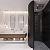 Sevilla 30x30x0,6 Black Matt Porcelain Glazed Oval Finger