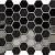Valencia 27,8x32,5x0,5 Black Matt + Glossy Glass Recycled Hexagon