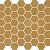 Valencia 27,8x32,5x0,5 Mustard Matt Glass Recycled Hexagon