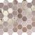 Valencia 27,8x32,5x0,5 Pink Matt + Glossy Glass Recycled Hexagon