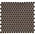 Venice – Pennyround 31,5x29,4x0,55 Brown Glossy Porcelain Glazed Round