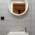 Barcelona 26x30x0,3 Soft White with edge Glossy Porcelain Glazed Hexagon