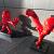 Beeld - Rood karate mannetje 45cm